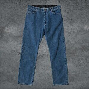 Wrangler Premium Quality Regular Fit Jeans Waistband Medium Wash Size 38X32